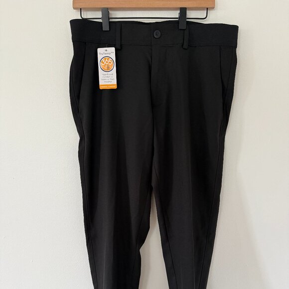 Haggar The Active Series 365 Modern Flex Pant Black 34W x 29L Straight Fit | New - Picture 1 of 7